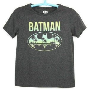 Batman DC Comics T-Shirt Shirt Palm Trees‎ Tropical Grey M Medium